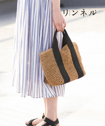 coen | 2WAY ペーパートートバッグＬ(かごバッグ)