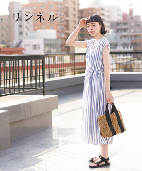 coen（コーエン）の「2WAY ペーパートートバッグＬ（かごバッグ・レディース・ダークブラウン/ベージュ・FREE）」の20枚目の写真