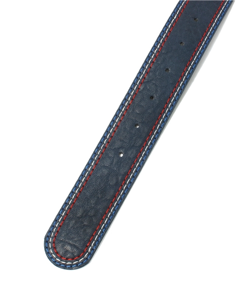 WEGO（ウィゴー）の「WEGO/トリコステッチシボフェイクレザーベルト（ベルト・メンズ・ブラウン/グリーン/ネイビー/キャメル・FREE）」の6枚目の写真