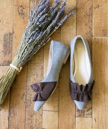 menue（メヌエ）の「イイ女ポインテッド ポインテッドトゥ フリル パンプス（パンプス）」