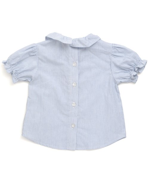 apres les cours（アプレレクール）の「チェック＆ストライプビスチェ付きブラウス（シャツ/ブラウス・キッズ・ストライプ/チェック・100/120/90/140/80/110/130）」の6枚目の写真