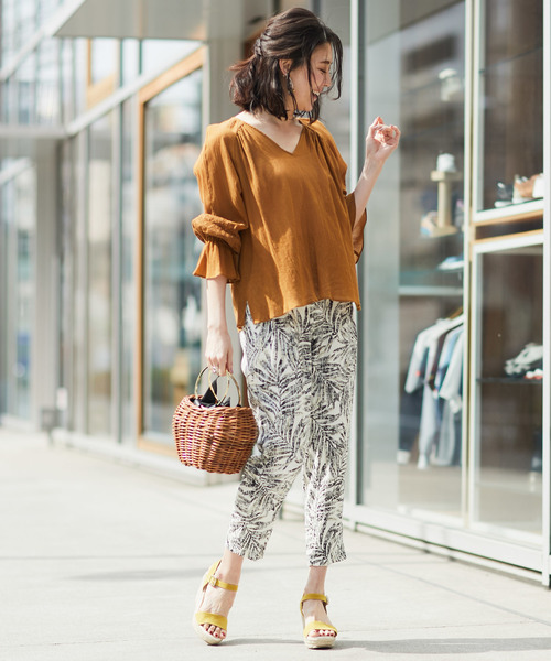 RIVE DROITE（リヴドロワ）の「楊柳レースブラウス（シャツ/ブラウス・レディース・レッド/ブロンズ・FREE）」の6枚目の写真