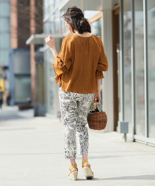 RIVE DROITE（リヴドロワ）の「楊柳レースブラウス（シャツ/ブラウス・レディース・レッド/ブロンズ・FREE）」の8枚目の写真