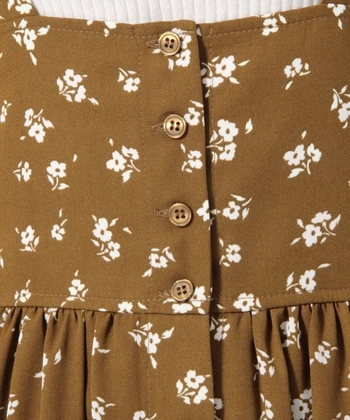 LOWRYS FARM（ローリーズファーム）の「ハナガラハイウエストジャンスカ　795290（ワンピース・レディース・ブラウン/ブルー・MEDIUM/LARGE）」の8枚目の写真