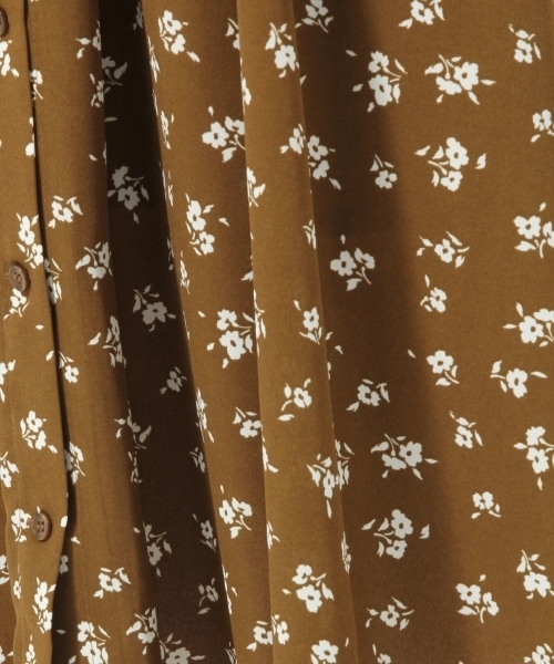 LOWRYS FARM（ローリーズファーム）の「ハナガラハイウエストジャンスカ　795290（ワンピース・レディース・ブラウン/ブルー・MEDIUM/LARGE）」の6枚目の写真