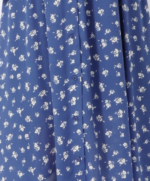 LOWRYS FARM（ローリーズファーム）の「ハナガラハイウエストジャンスカ　795290（ワンピース・レディース・ブラウン/ブルー・MEDIUM/LARGE）」の5枚目の写真