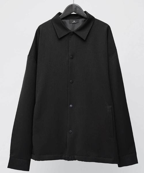 MONO-MART（モノマート）の「T/R ストレッチ スーツ地 スーパービッグ コーチジャケット（その他アウター・メンズ・ブラック/ネイビー/ボルドー/キャメル/グレー系その他/ベージュ系その他/ベージュ系その他2/チャコール/ブラウン・FREE）」の11枚目の写真