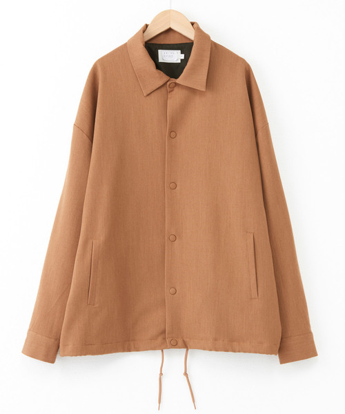 MONO-MART（モノマート）の「T/R ストレッチ スーツ地 スーパービッグ コーチジャケット（その他アウター・メンズ・ブラック/ネイビー/ボルドー/キャメル/グレー系その他/ベージュ系その他/ベージュ系その他2/チャコール/ブラウン・FREE）」の13枚目の写真