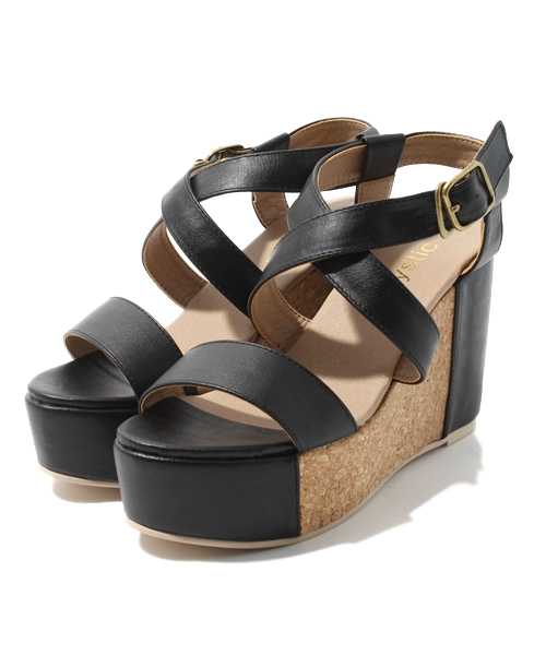 mystic（ミスティック）の「【mystic】 ｺﾙｸ切替ｻﾝﾀﾞﾙ（サンダル・レディース・ブラック/ライム/ゴールド/シルバー・36/37/38）」の2枚目の写真