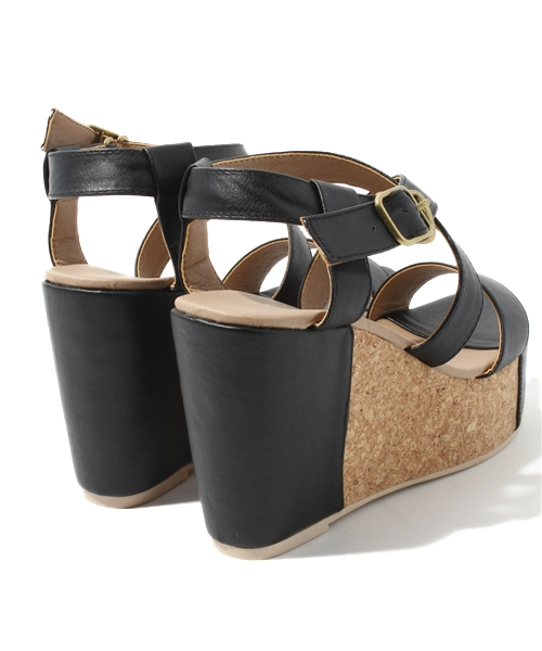 mystic（ミスティック）の「【mystic】 ｺﾙｸ切替ｻﾝﾀﾞﾙ（サンダル・レディース・ブラック/ライム/ゴールド/シルバー・36/37/38）」の5枚目の写真