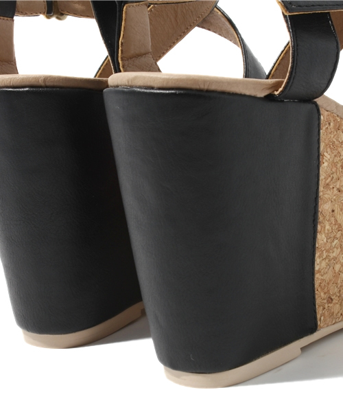 mystic（ミスティック）の「【mystic】 ｺﾙｸ切替ｻﾝﾀﾞﾙ（サンダル・レディース・ブラック/ライム/ゴールド/シルバー・36/37/38）」の7枚目の写真