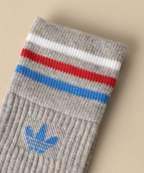 adidas(アディダス)の「adidas(アディダス) 3P ソックス(ソックス/靴下・キッズ・ライトグレー・19-21cm/17-19cm)」の4枚目の写真