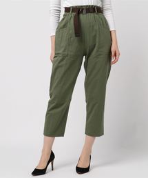 ベルト付きテーパードパンツ＊レディース/ボトムス[M2274]神戸レタス