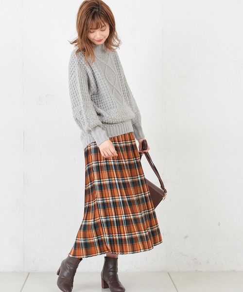 natural couture（ナチュラルクチュール）の「いろいろ柄プリーツスカート（スカート・レディース・その他1/その他2/レオパード・FREE）」の11枚目の写真