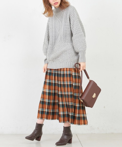 natural couture（ナチュラルクチュール）の「いろいろ柄プリーツスカート（スカート・レディース・その他1/その他2/レオパード・FREE）」の12枚目の写真