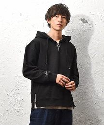 MinoriTY | ハーフZIPあったか裏起毛パーカー(パーカー)