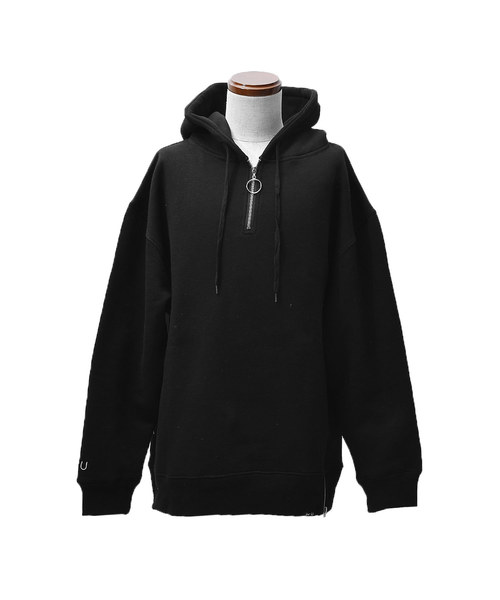 MinoriTY（マイノリティ）の「ハーフZIPあったか裏起毛パーカー（パーカー・メンズ・ブラック/ネイビー/杢グレー・M/L）」の11枚目の写真