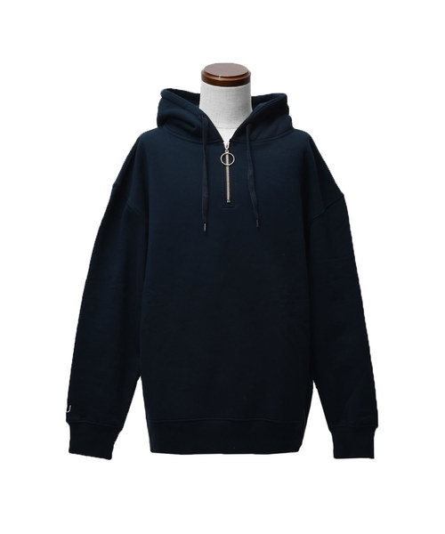 MinoriTY（マイノリティ）の「ハーフZIPあったか裏起毛パーカー（パーカー・メンズ・ブラック/ネイビー/杢グレー・M/L）」の14枚目の写真