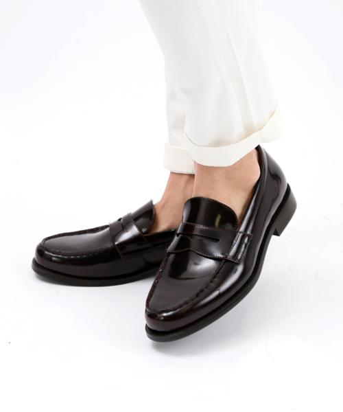 WEGO（ウィゴー）の「WEGO/コインローファー（ドレスシューズ・メンズ・ブラック/ワイン・26.5/27.5）」の14枚目の写真