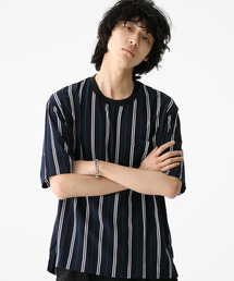 STUDIOUS | 【STUDIOUS】ストライプクルーネックプルオーバーTシャツ(Tシャツ/カットソー)