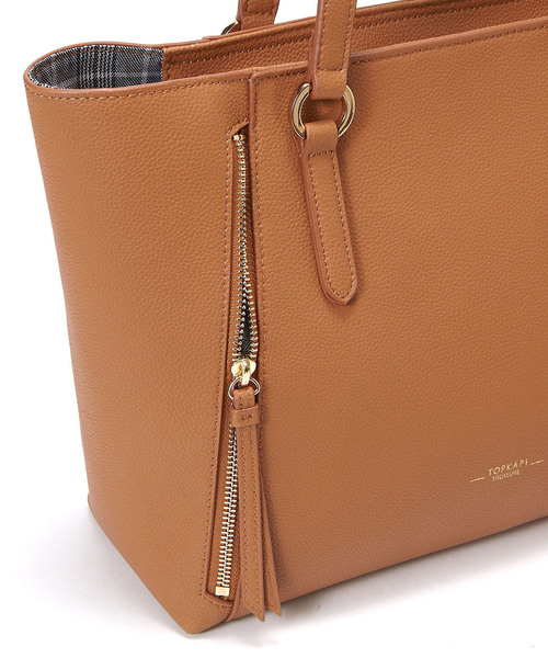 TOPKAPI（トプカピ）の「スプリットレザージップポケットA4トートバッグ（トートバッグ・レディース・ホワイト/キャメル/ブラック・FREE）」の13枚目の写真