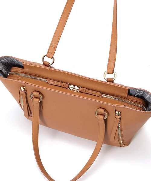 TOPKAPI（トプカピ）の「スプリットレザージップポケットA4トートバッグ（トートバッグ・レディース・ホワイト/キャメル/ブラック・FREE）」の16枚目の写真