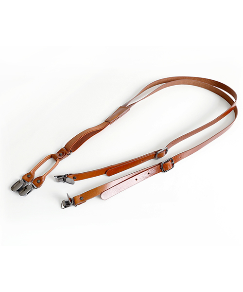 minsobi（ミンソビ）の「本革サスペンダー（サスペンダー・メンズ・ブラック/ブラウン/キャメル・FREE）」の3枚目の写真