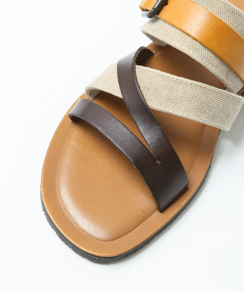 alfredoBANNISTER（アルフレッドバニスター）の「レザー×キャンバスサンダル（サンダル・メンズ・ブラック/ブラウン/ネイビー・39/40/41/42/43）」の18枚目の写真