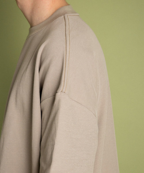 UNITED TOKYO（ユナイテッドトウキョウ）の「バックSUVINオーバーTee（Tシャツ/カットソー・メンズ・ベージュ/オフホワイト/ブラック・1/2/3）」の10枚目の写真