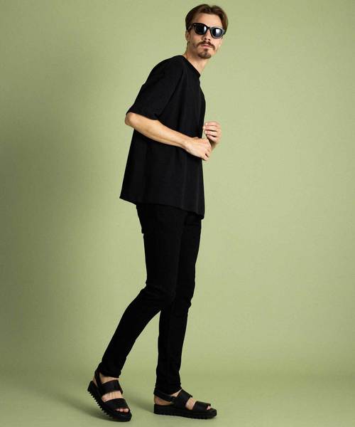 UNITED TOKYO（ユナイテッドトウキョウ）の「バックSUVINオーバーTee（Tシャツ/カットソー・メンズ・ベージュ/オフホワイト/ブラック・1/2/3）」の6枚目の写真