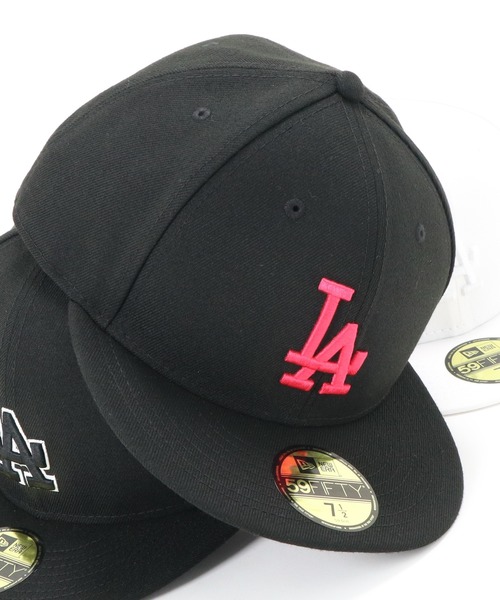 NEW ERA（ニューエラ）の「ニューエラ フラットバイザーキャップ MLBドジャース 59FIFTY（キャップ・メンズ・ブラック×ブラック/ブラック×ホワイト/ロイヤルブルー/レッド/ブラック系その他/パープル系その他/ホワイト×ゴールド/ネイビー/ウィート/グレー/ウッドランド/ホワイト×ホワイト/ピンク系その他/イエロー/ブラック×ゴールド/インディゴブルー/ブラック系その他3/ブラック系その他4/ベージュ/グリーン/ブルー/ピンク/グレー系その他/ストーン/ブラウン/ブルー系その他/ブラウン系その他/ブルー系その他3/レッド系その他/グレー系その他2・7 3/8/8/7 1/8/7/7 1/2/7 5/8/7 1/4/7 3/4/7 7/8/ 8/ 7）」の6枚目の写真