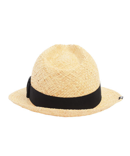 X-girl（エックスガール）の「STRAW HAT（ハット・レディース・ベージュ・ONE SIZE）」の5枚目の写真