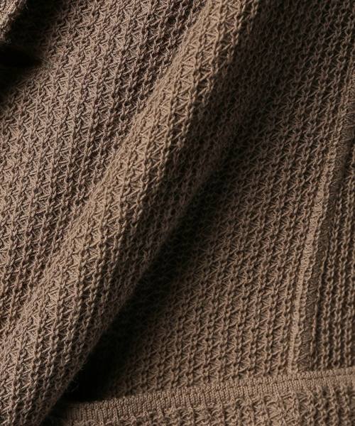 J7126 新品 ラルディーニ アルパカミックスニットジャケット ブラウン系XS J7126 新品 ラルディーニ アルパカミックスニットジャケット