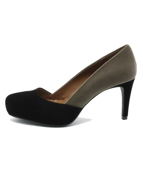 NANO universe（ナノユニバース）の「バイカラーポインテッドパンプス（パンプス・レディース・ブラック/グレイッシュベージュ・36/38/37）」の7枚目の写真