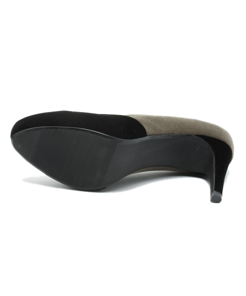 NANO universe（ナノユニバース）の「バイカラーポインテッドパンプス（パンプス・レディース・ブラック/グレイッシュベージュ・36/38/37）」の8枚目の写真