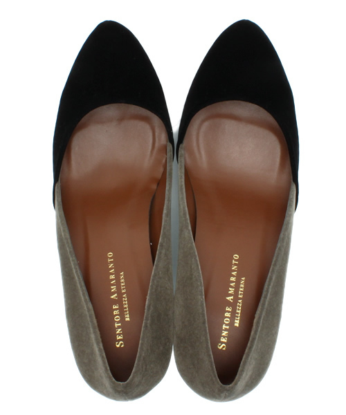 NANO universe（ナノユニバース）の「バイカラーポインテッドパンプス（パンプス・レディース・ブラック/グレイッシュベージュ・36/38/37）」の6枚目の写真