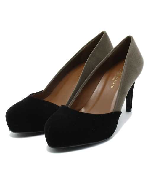 NANO universe（ナノユニバース）の「バイカラーポインテッドパンプス（パンプス・レディース・ブラック/グレイッシュベージュ・36/38/37）」の9枚目の写真