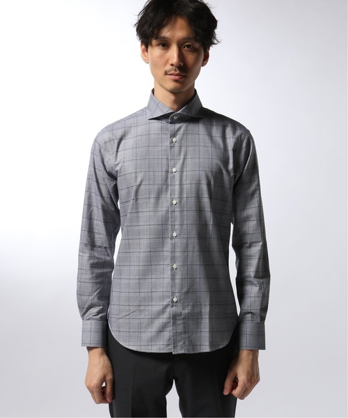 EDIFICE（エディフィス）の「FUNCTION グレンチェック シャツ（シャツ/ブラウス・メンズ・ネイビー・44/46/48/50）」の4枚目の写真