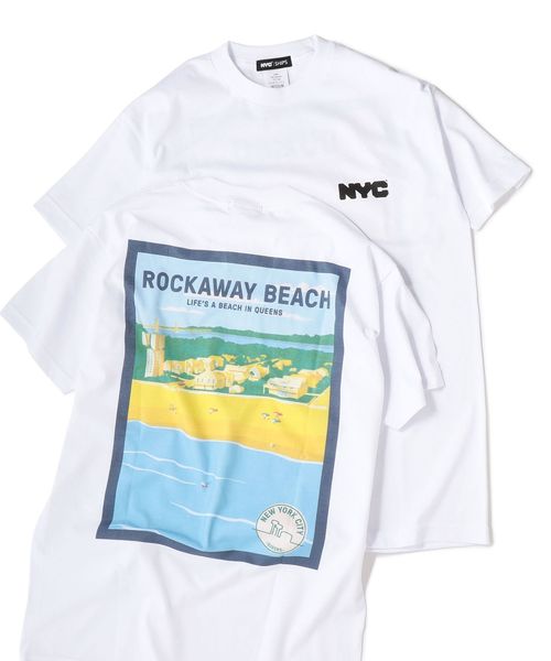 SHIPS（シップス）の「NYC: エクスクルーシブ LANDSCAPE Tシャツ ■（Tシャツ/カットソー・メンズ・ホワイト/ライトホワイト/ホワイト系その他・S/M/L/XL）」の2枚目の写真
