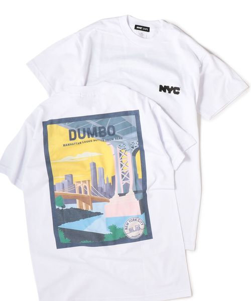 SHIPS（シップス）の「NYC: エクスクルーシブ LANDSCAPE Tシャツ ■（Tシャツ/カットソー・メンズ・ホワイト/ライトホワイト/ホワイト系その他・S/M/L/XL）」の3枚目の写真