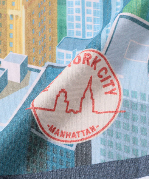 SHIPS（シップス）の「NYC: エクスクルーシブ LANDSCAPE Tシャツ ■（Tシャツ/カットソー・メンズ・ホワイト/ライトホワイト/ホワイト系その他・S/M/L/XL）」の14枚目の写真