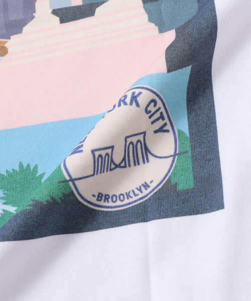 SHIPS（シップス）の「NYC: エクスクルーシブ LANDSCAPE Tシャツ ■（Tシャツ/カットソー・メンズ・ホワイト/ライトホワイト/ホワイト系その他・S/M/L/XL）」の16枚目の写真