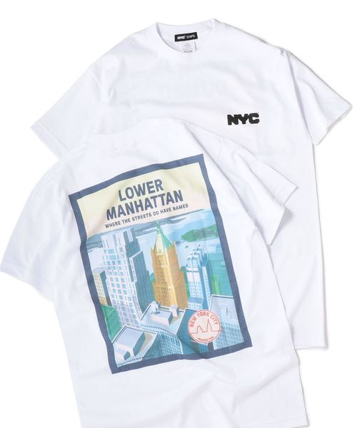 SHIPS（シップス）の「NYC: エクスクルーシブ LANDSCAPE Tシャツ ■（Tシャツ/カットソー・メンズ・ホワイト/ライトホワイト/ホワイト系その他・S/M/L/XL）」の17枚目の写真