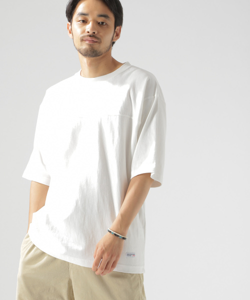 BAYFLOW（ベイフロー）の「10OZフットボールＴＥＥ（Tシャツ/カットソー・メンズ・ブラック/マスタード/ボルドー/ホワイト・SMALL/LARGE/MEDIUM）」の2枚目の写真