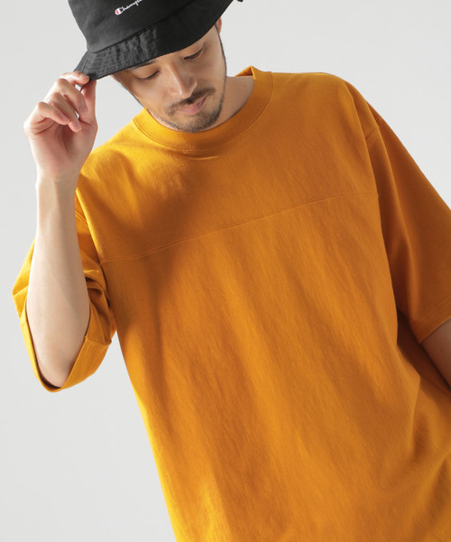 BAYFLOW（ベイフロー）の「10OZフットボールＴＥＥ（Tシャツ/カットソー・メンズ・ブラック/マスタード/ボルドー/ホワイト・SMALL/LARGE/MEDIUM）」の3枚目の写真