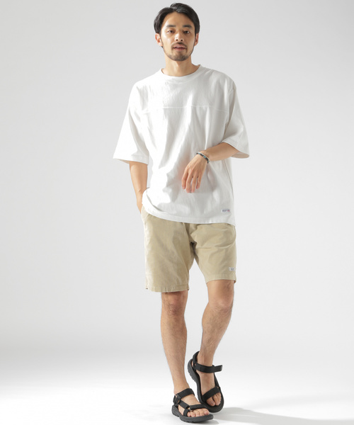 BAYFLOW（ベイフロー）の「10OZフットボールＴＥＥ（Tシャツ/カットソー・メンズ・ブラック/マスタード/ボルドー/ホワイト・SMALL/LARGE/MEDIUM）」の6枚目の写真