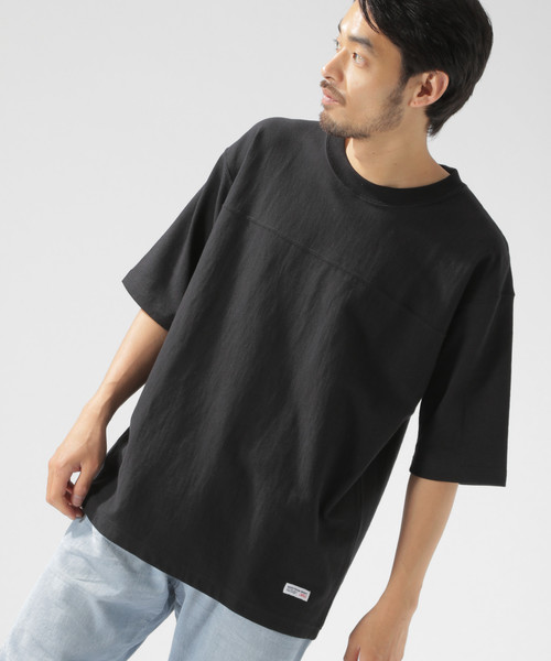 BAYFLOW（ベイフロー）の「10OZフットボールＴＥＥ（Tシャツ/カットソー・メンズ・ブラック/マスタード/ボルドー/ホワイト・SMALL/LARGE/MEDIUM）」の9枚目の写真