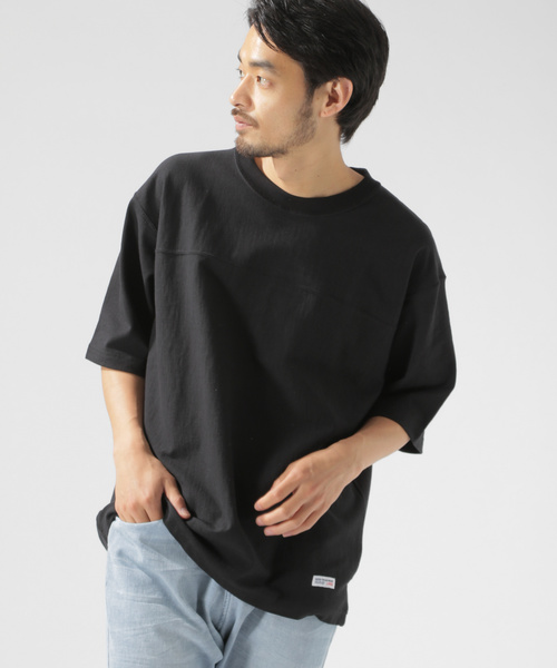 BAYFLOW（ベイフロー）の「10OZフットボールＴＥＥ（Tシャツ/カットソー・メンズ・ブラック/マスタード/ボルドー/ホワイト・SMALL/LARGE/MEDIUM）」の10枚目の写真