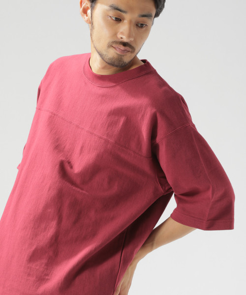 BAYFLOW（ベイフロー）の「10OZフットボールＴＥＥ（Tシャツ/カットソー・メンズ・ブラック/マスタード/ボルドー/ホワイト・SMALL/LARGE/MEDIUM）」の13枚目の写真
