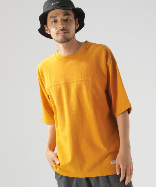 BAYFLOW（ベイフロー）の「10OZフットボールＴＥＥ（Tシャツ/カットソー・メンズ・ブラック/マスタード/ボルドー/ホワイト・SMALL/LARGE/MEDIUM）」の15枚目の写真